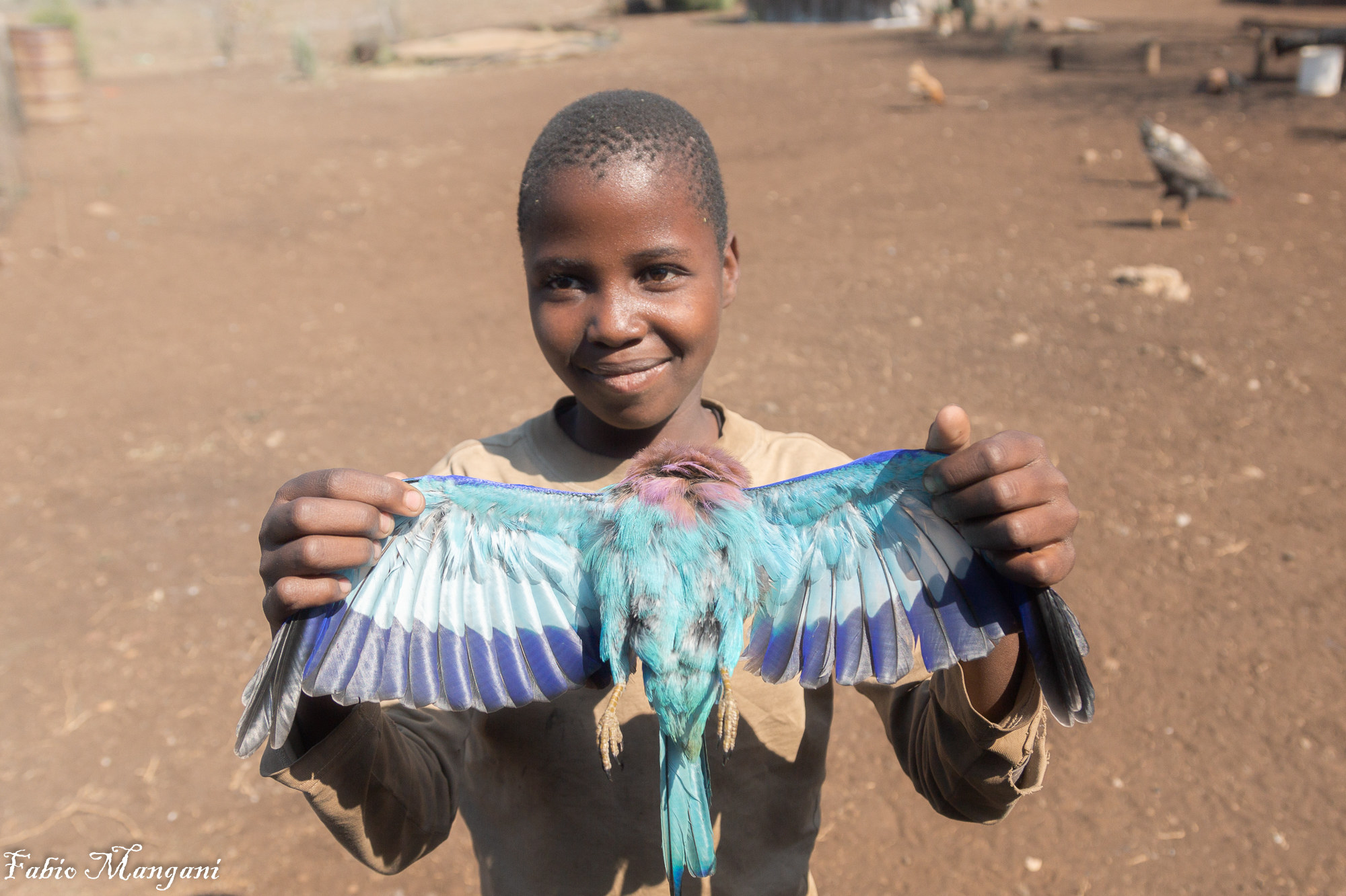Sud Africa adolescente fiero della propria cattura