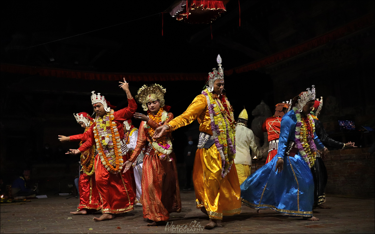Nepal, Patan, Kartik Naach