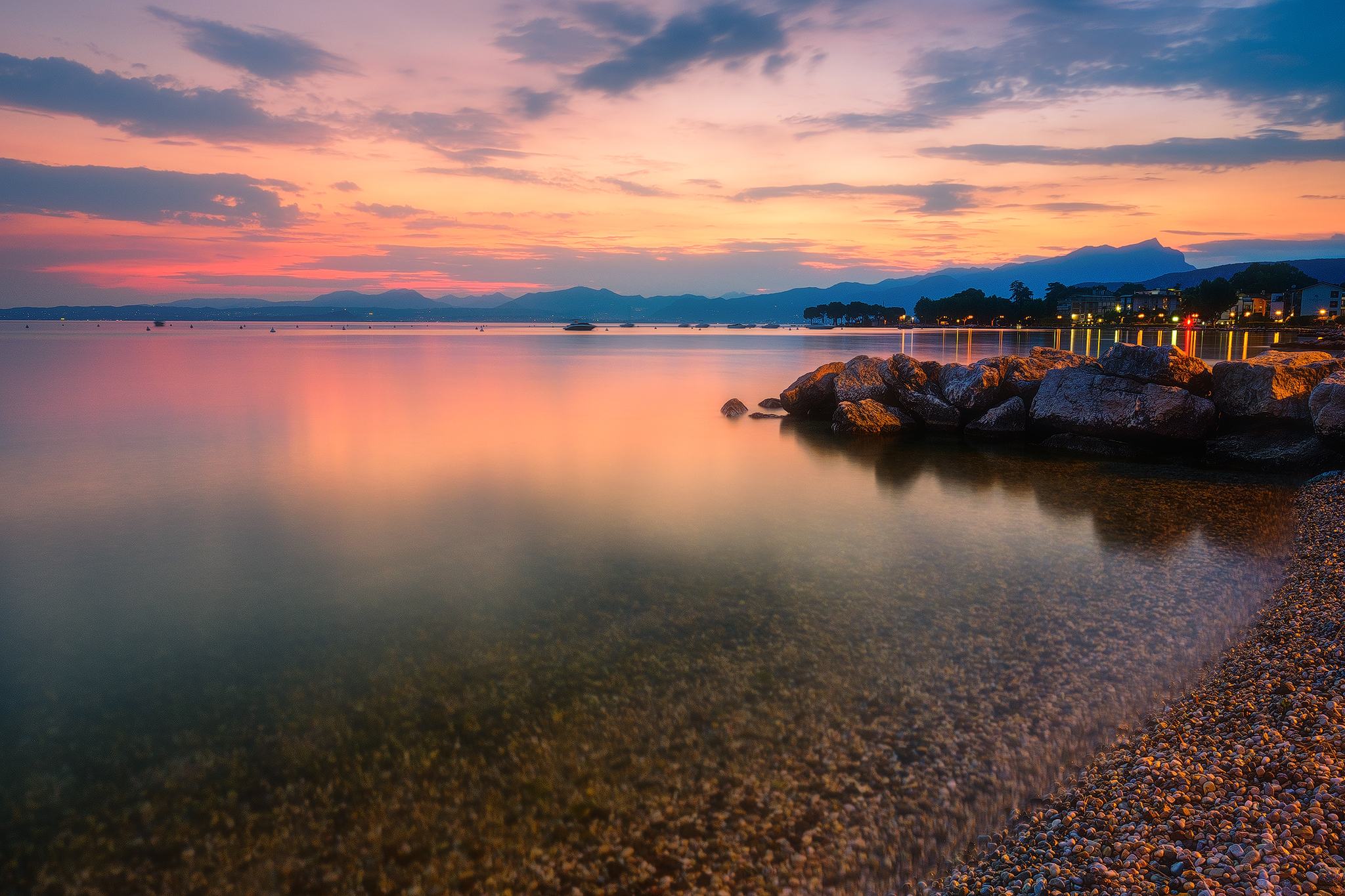 Tramonto a Bardolino Lago di Garda