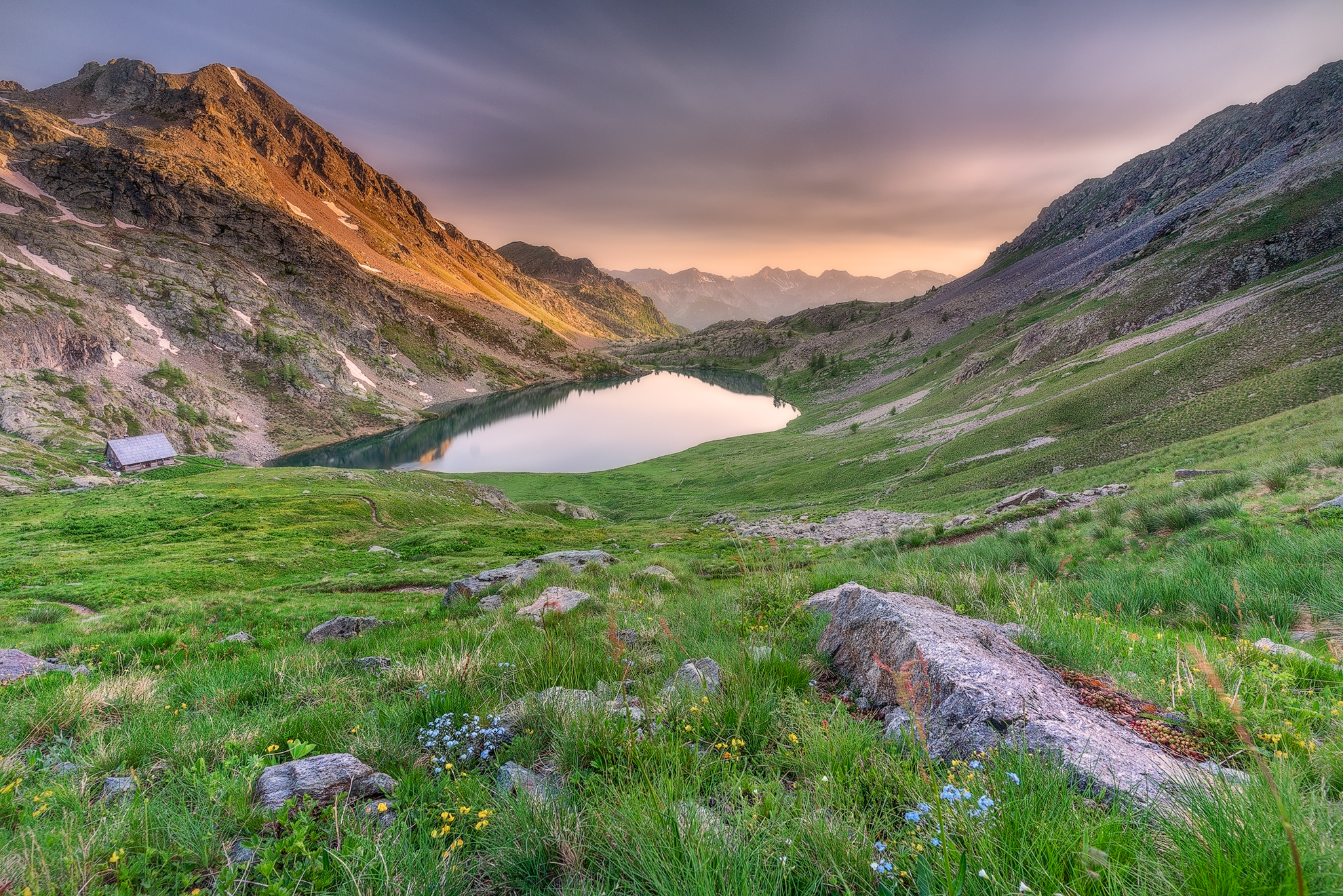 Sunset at Vens Lakes