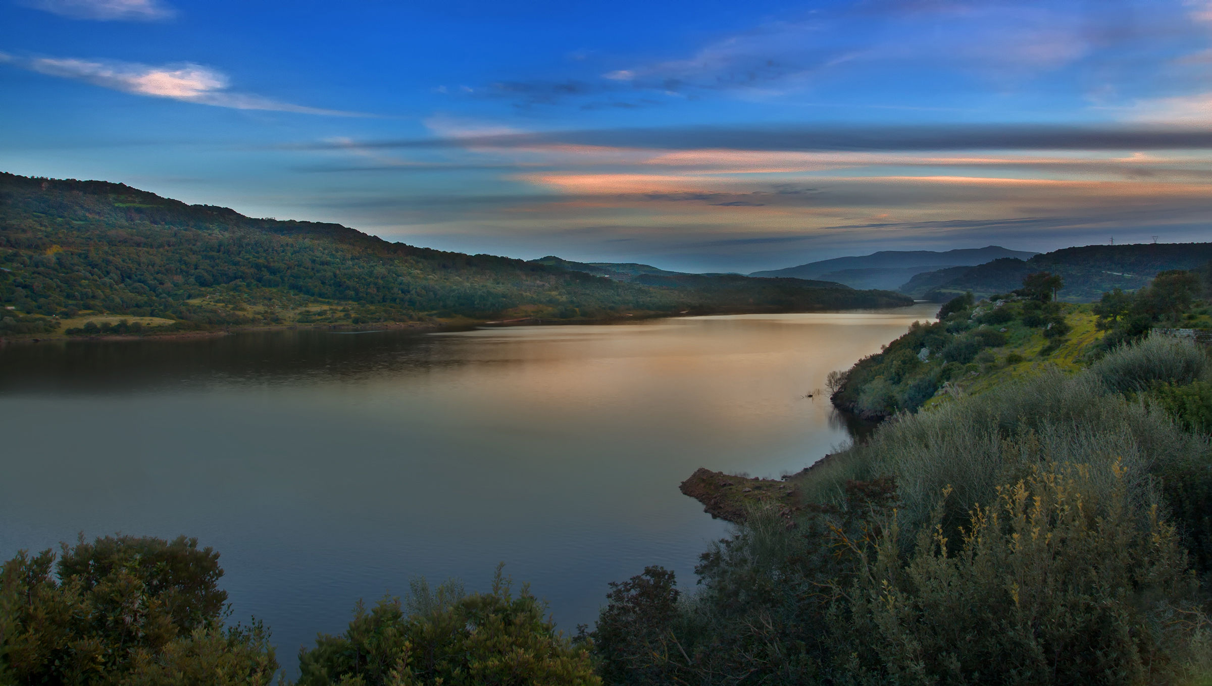 Vista sul lago Omodeo