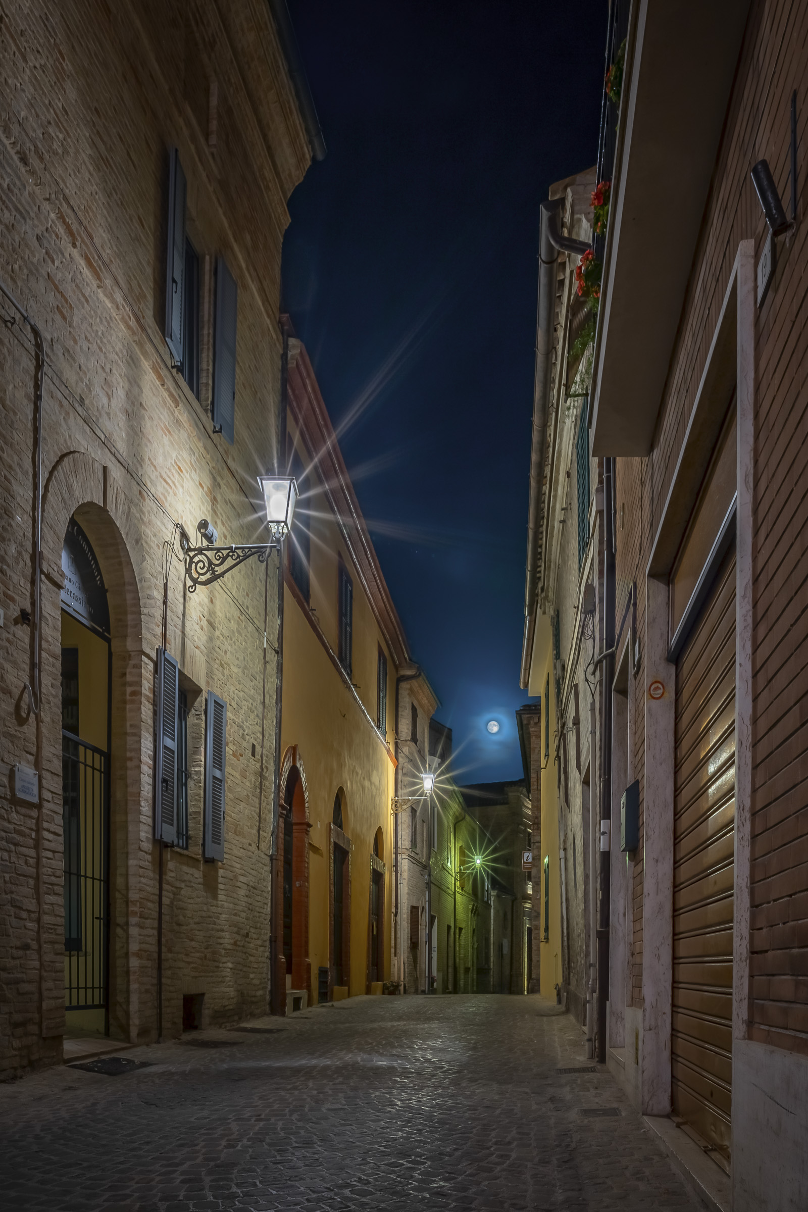 Montecassiano on the night