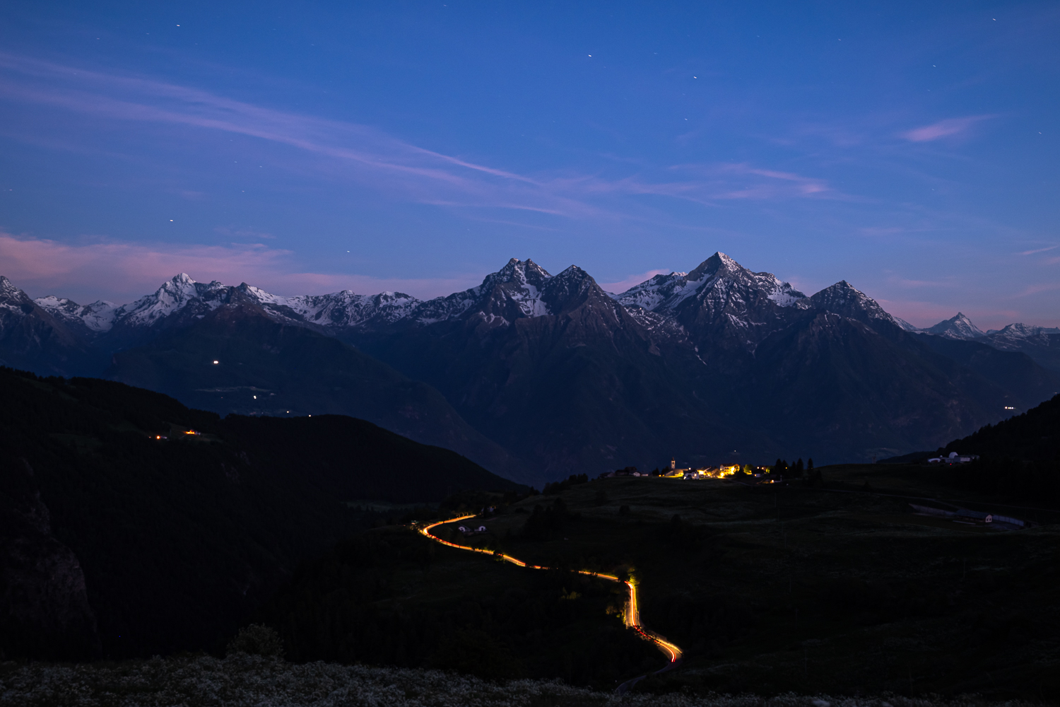 Light trail a Saint Barthelemy