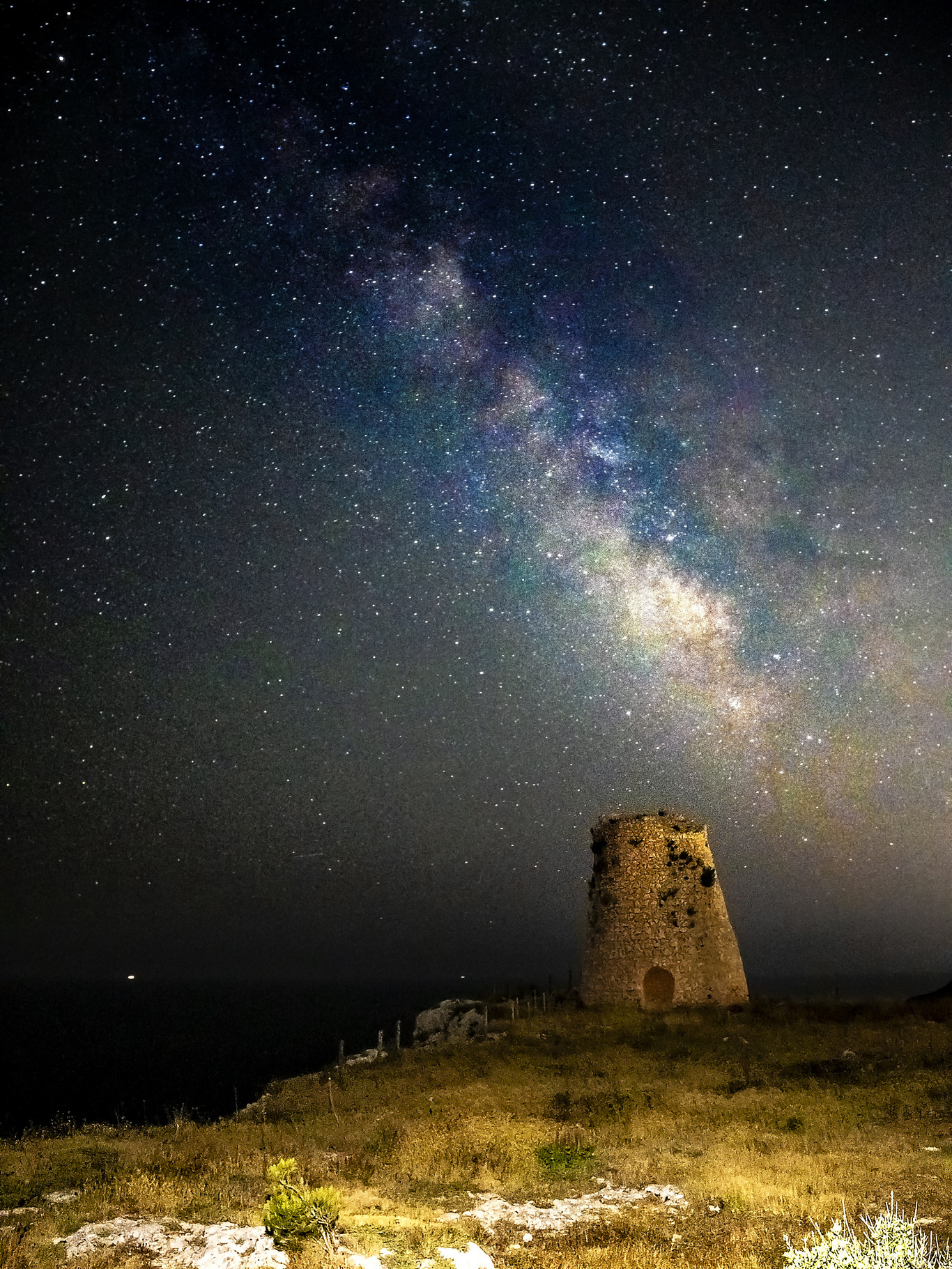 Milky Way on the old tower