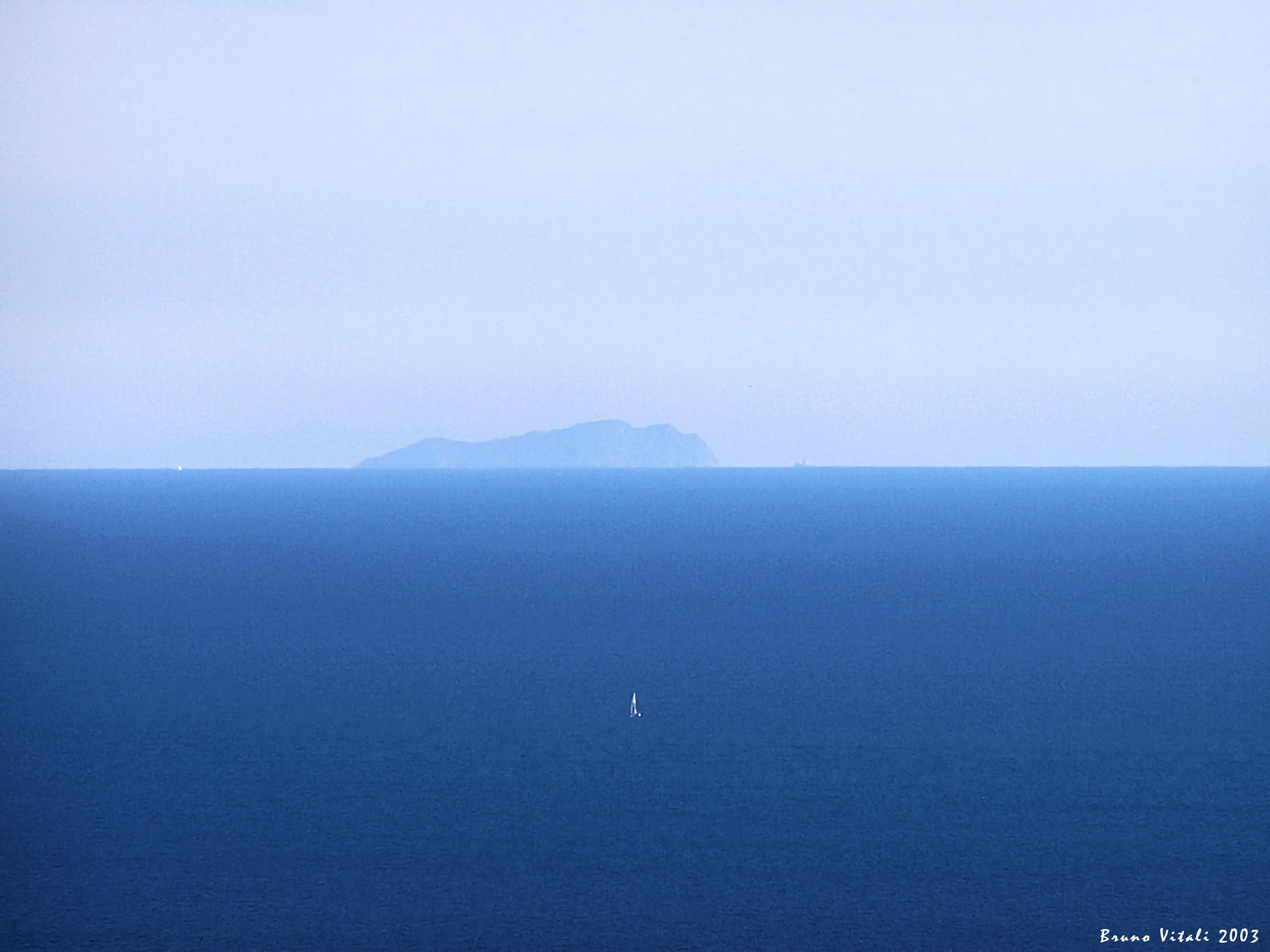 Corsica as seen from Punta Mesco (Levanto)