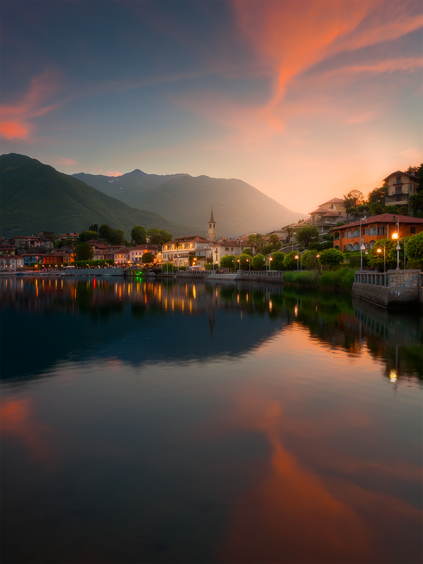 Mergozzo al tramonto