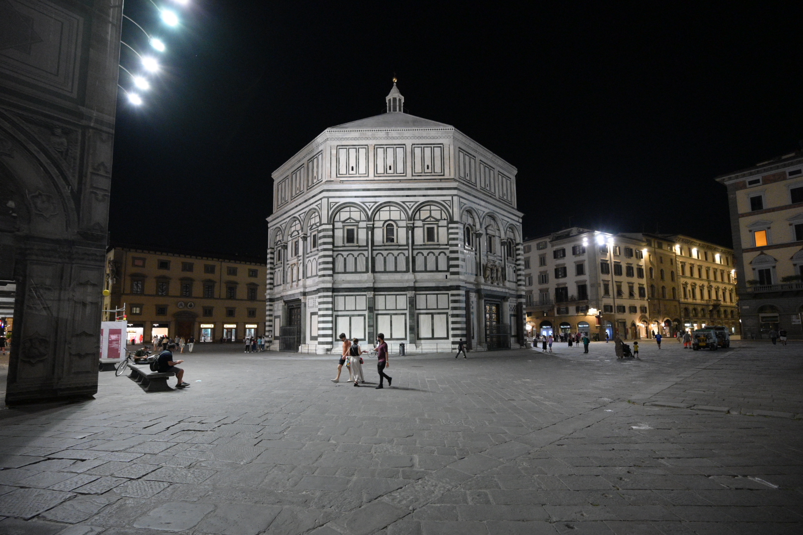Night at the baptistery