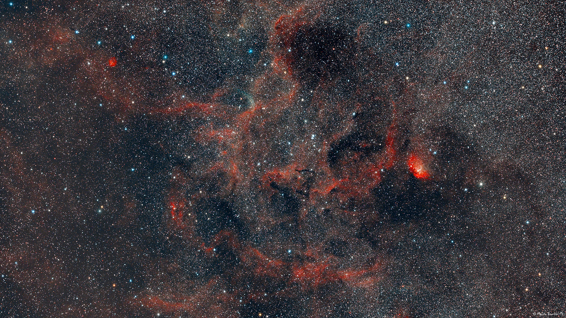 Wide Field Sh2-101, Tulip Nebula Region