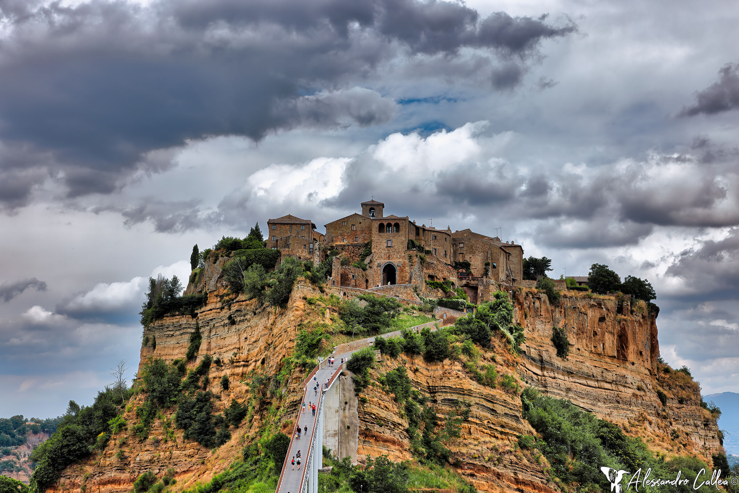 Threatening sky over Civita di Bagnoregio