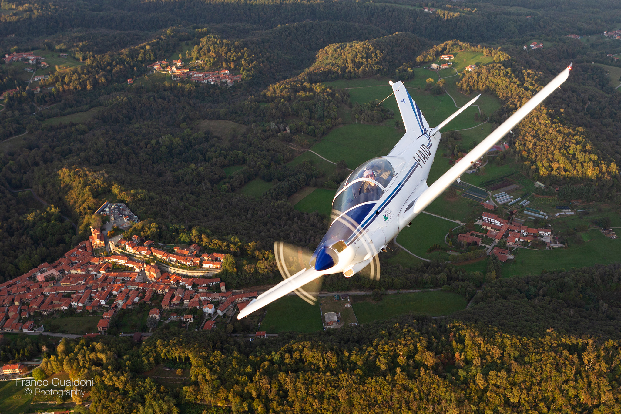 Flying with my friend....