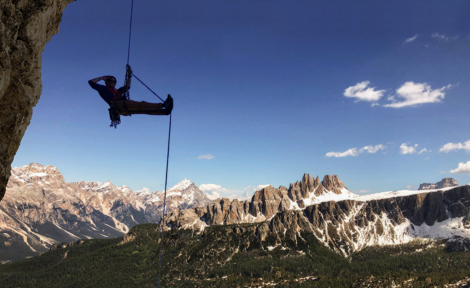 Discesa dalla Torre Grande alle Cinque Torri