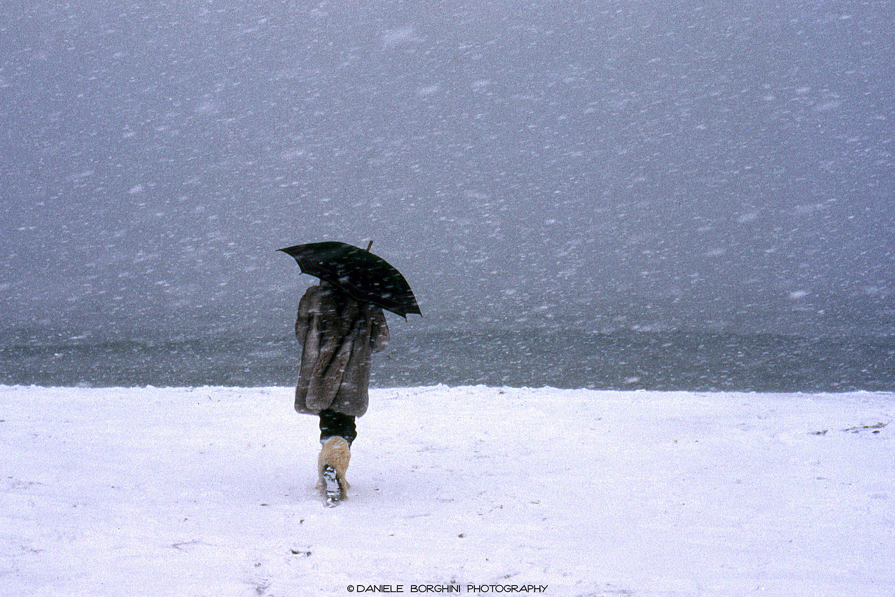 Nevicata in spiaggia