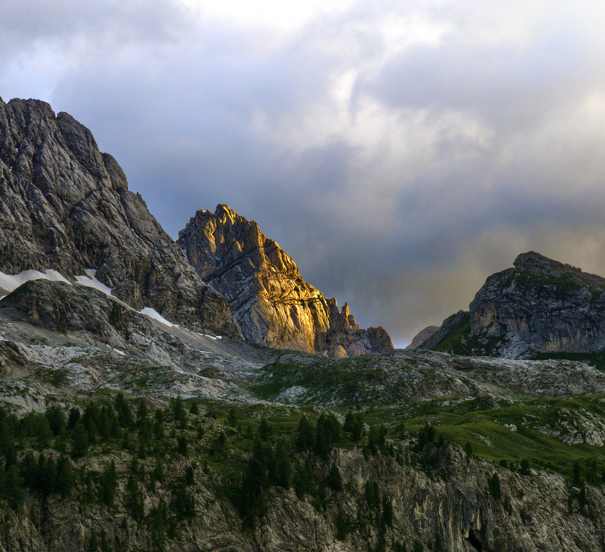 The last light of the Dolomites