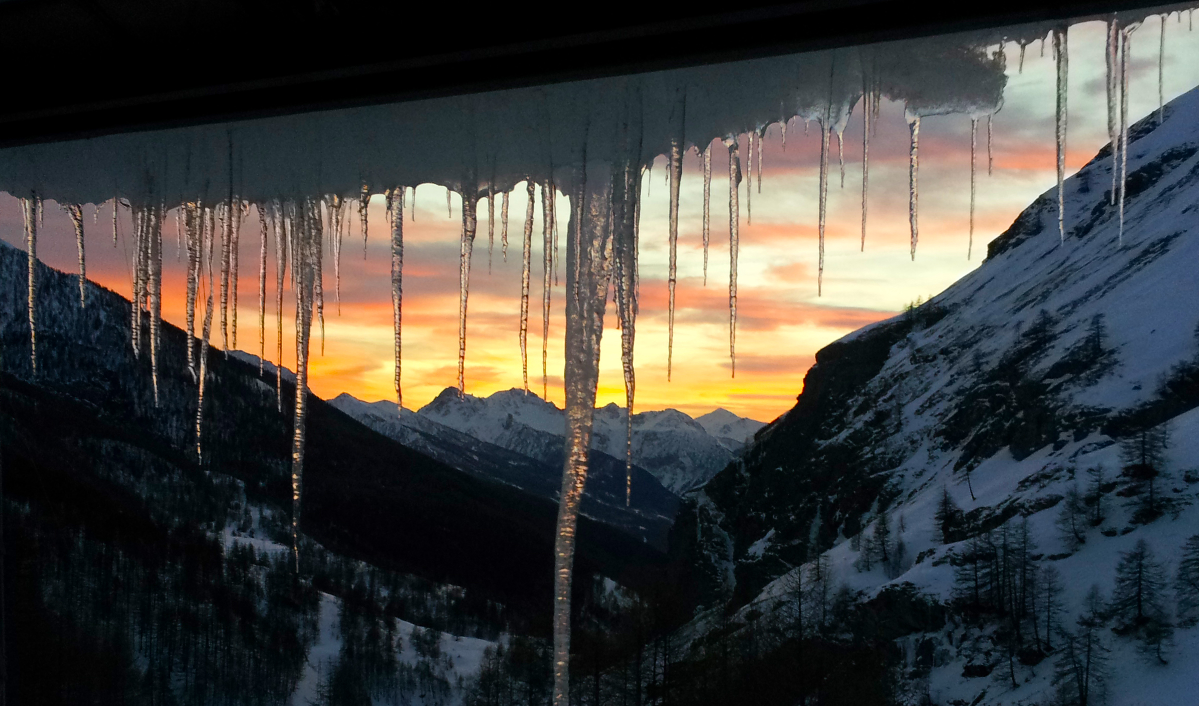 Tramonto in alta quota