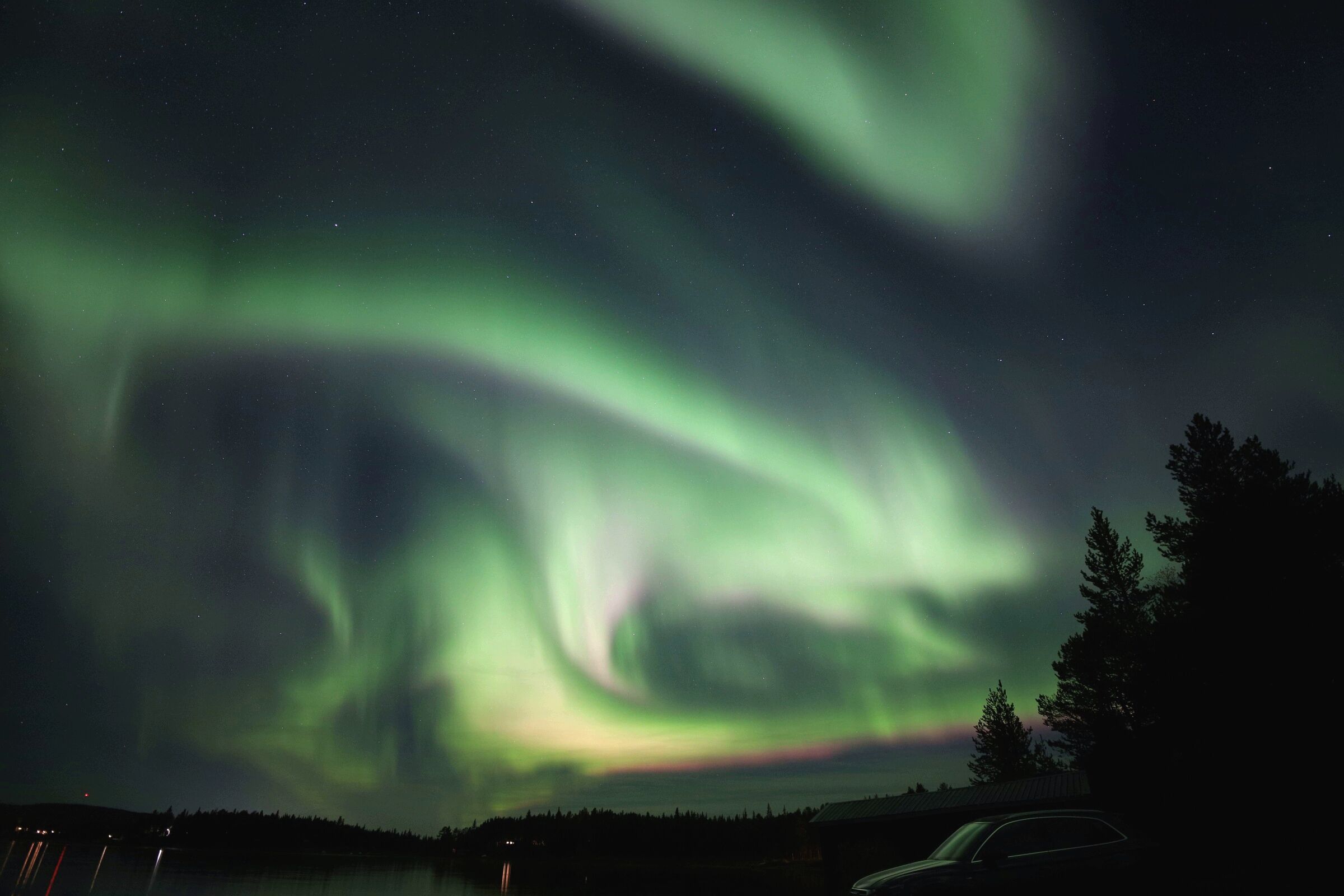Aurora Boreale in a Jukkasjarvi