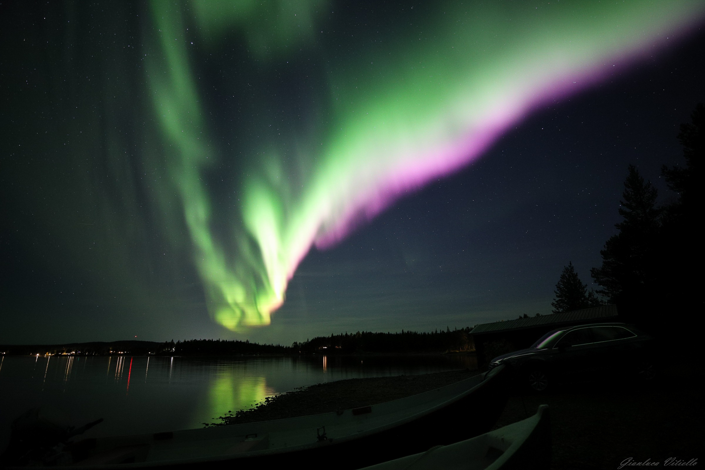 Aurora in Lapponia Svedese