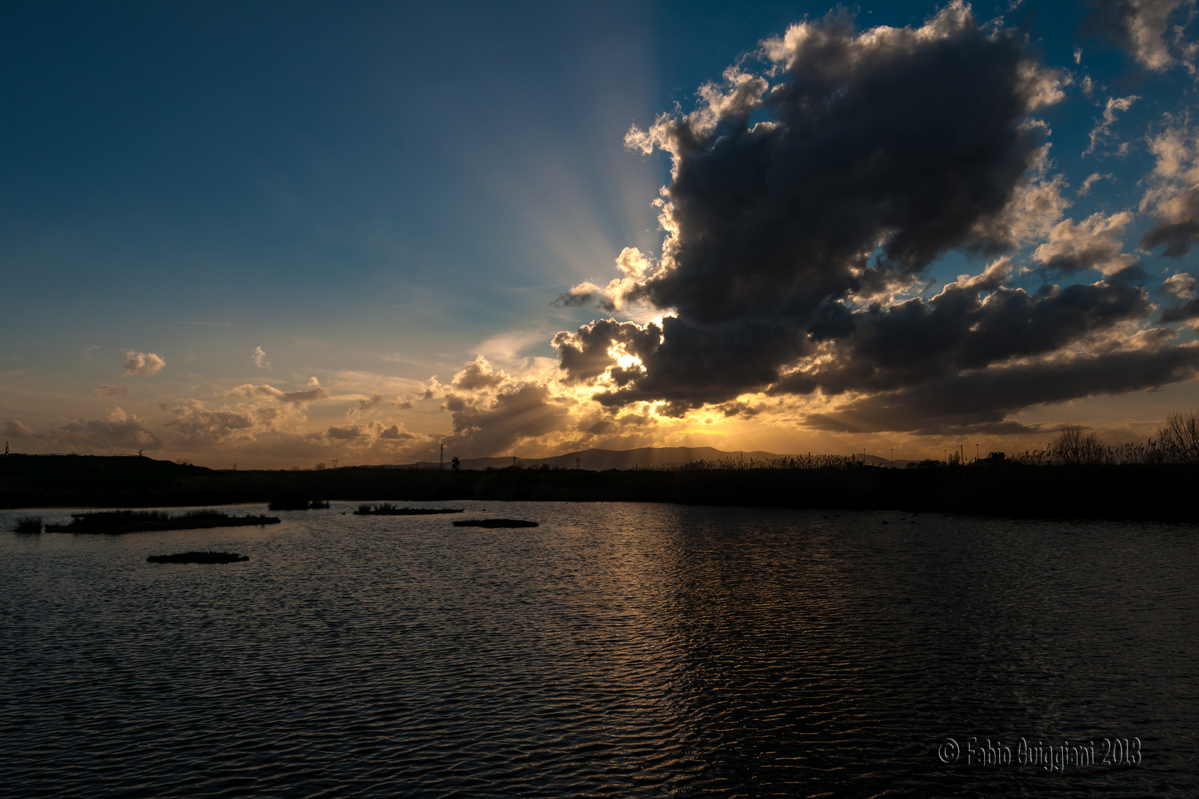 Sunset from the cabin