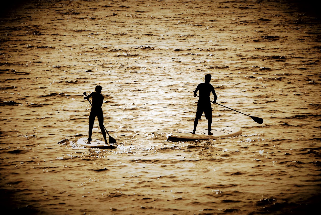 Sagome in alto mare...