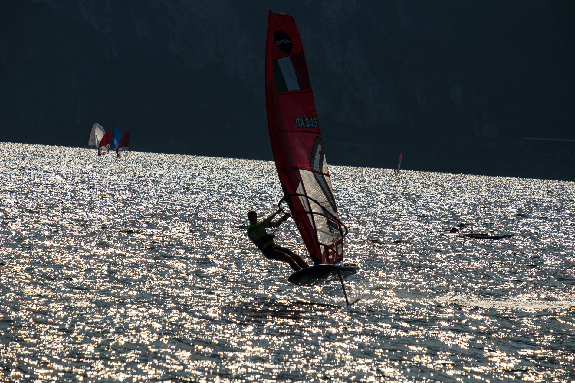 Windsurf foil in Torbole