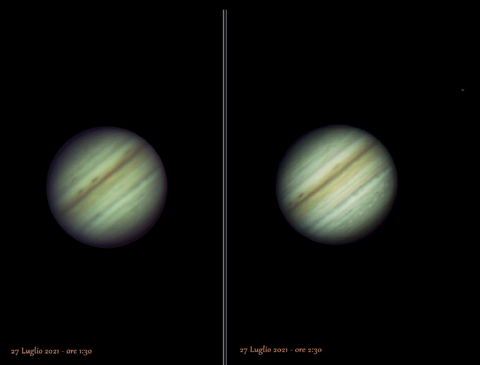 Rotation of Jupiter in one hour