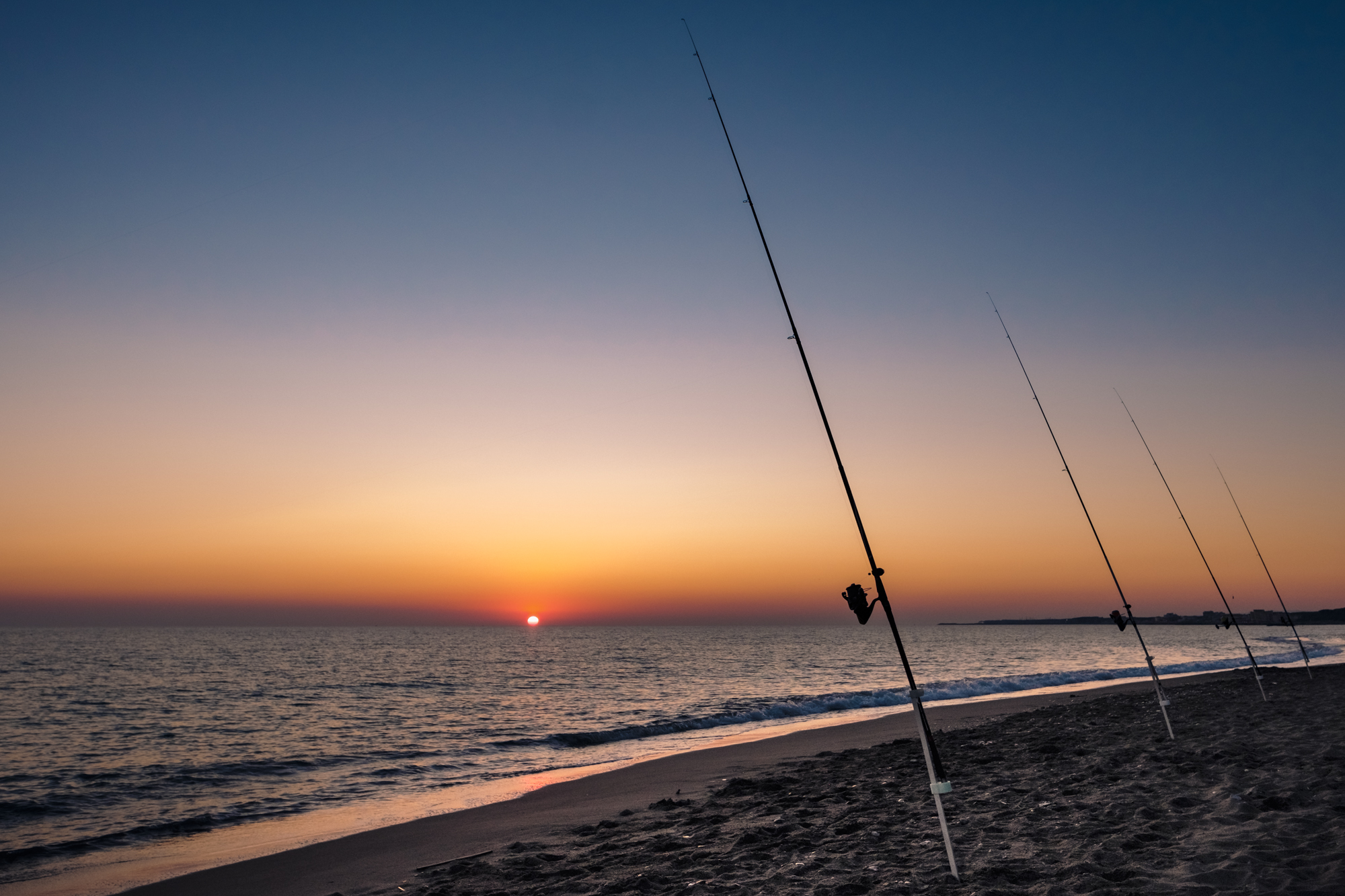 Pesca al tramonto