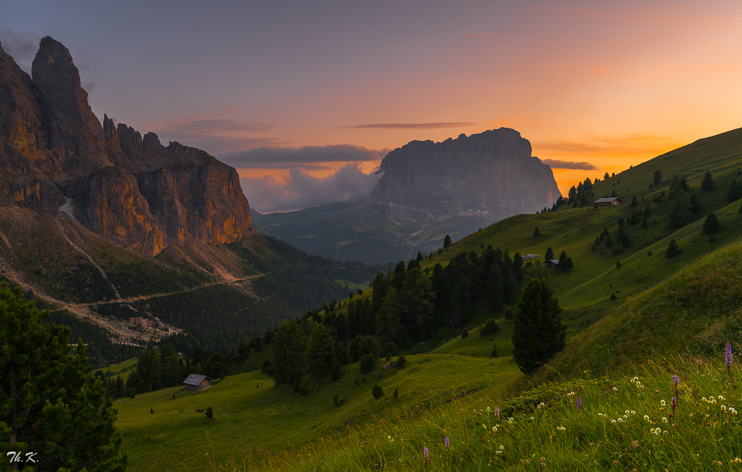 Una serata nelle Dolomiti