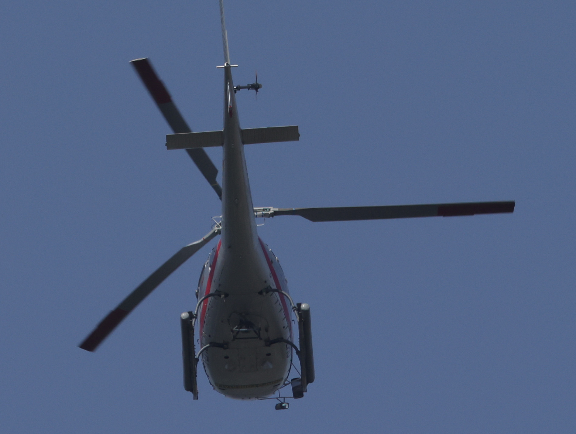 Elicottero con rolling shutter (particolare)