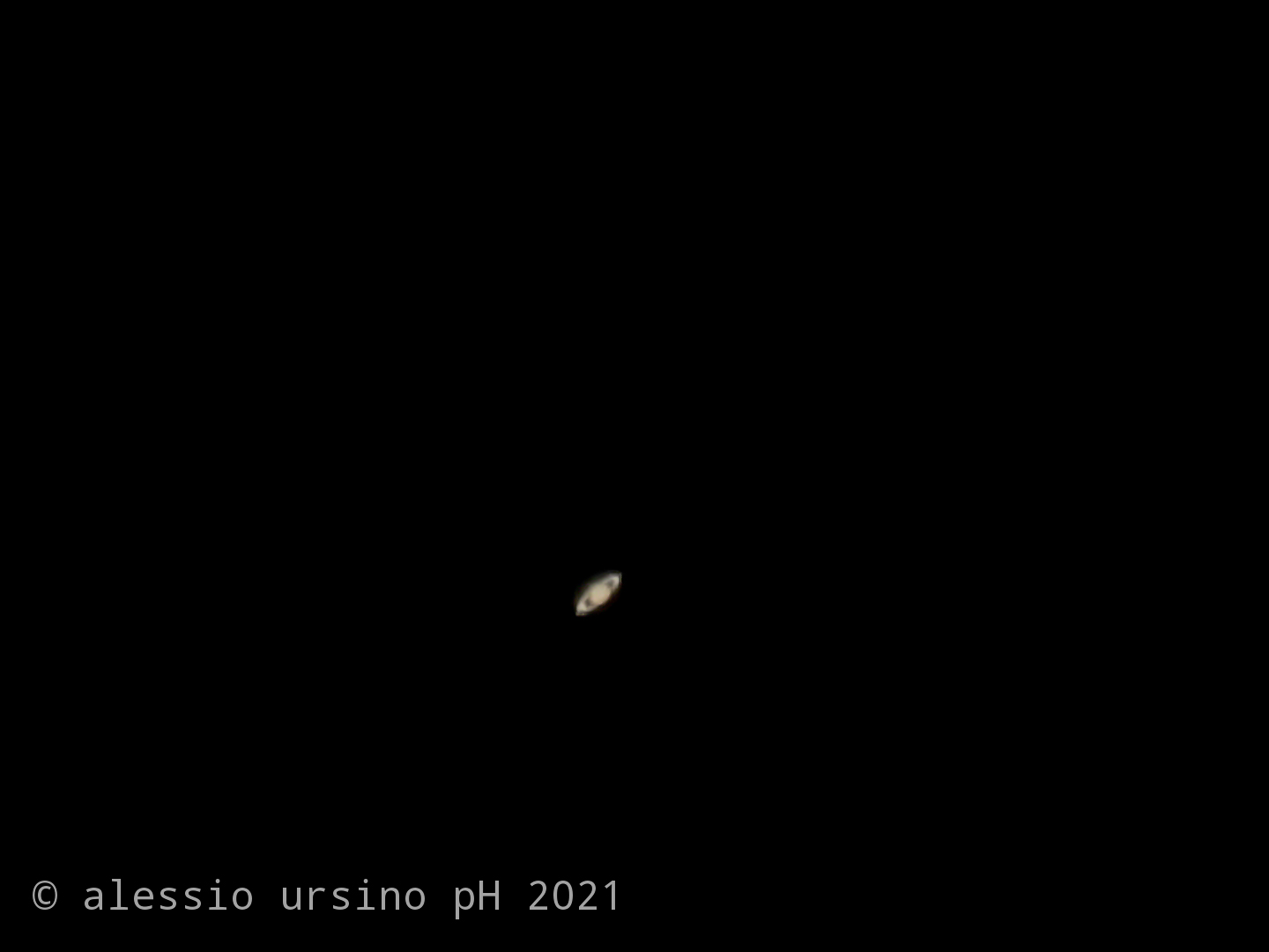 Saturno opposizione afelica 2021 - 18,6" lightroom