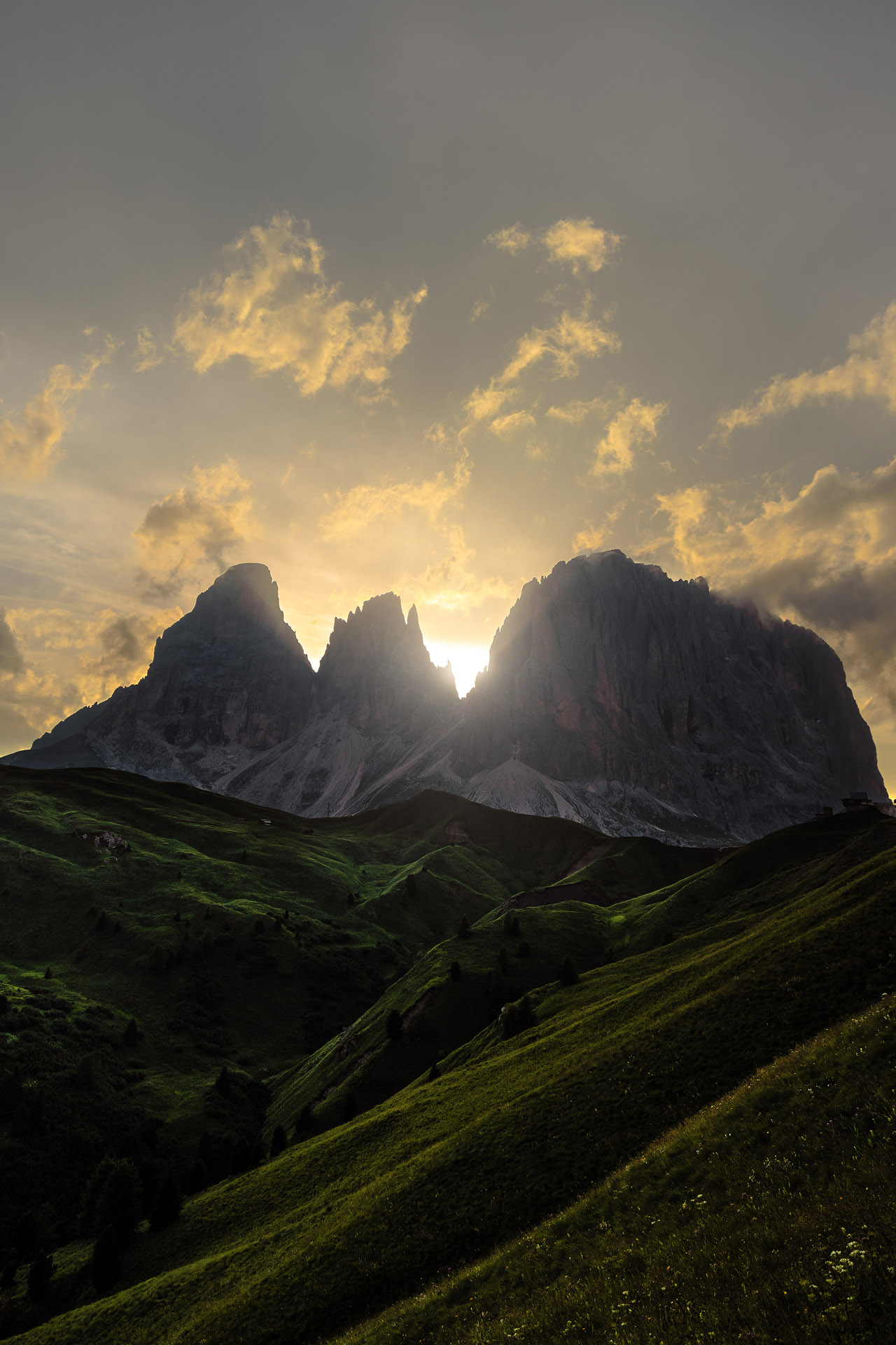 Ultimo tramonto al Sassolungo