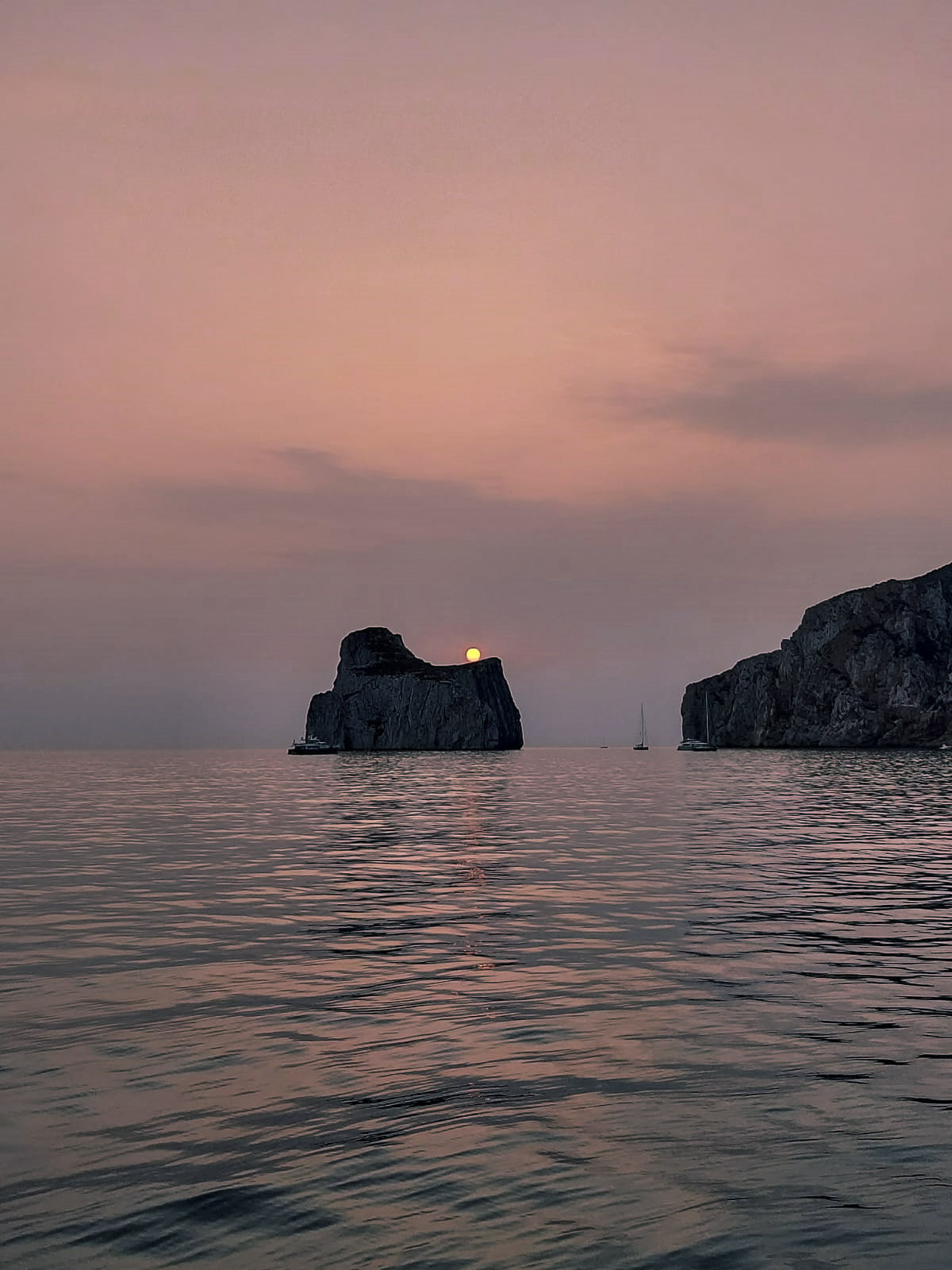 Romantico tramonto al Pan di Zucchero