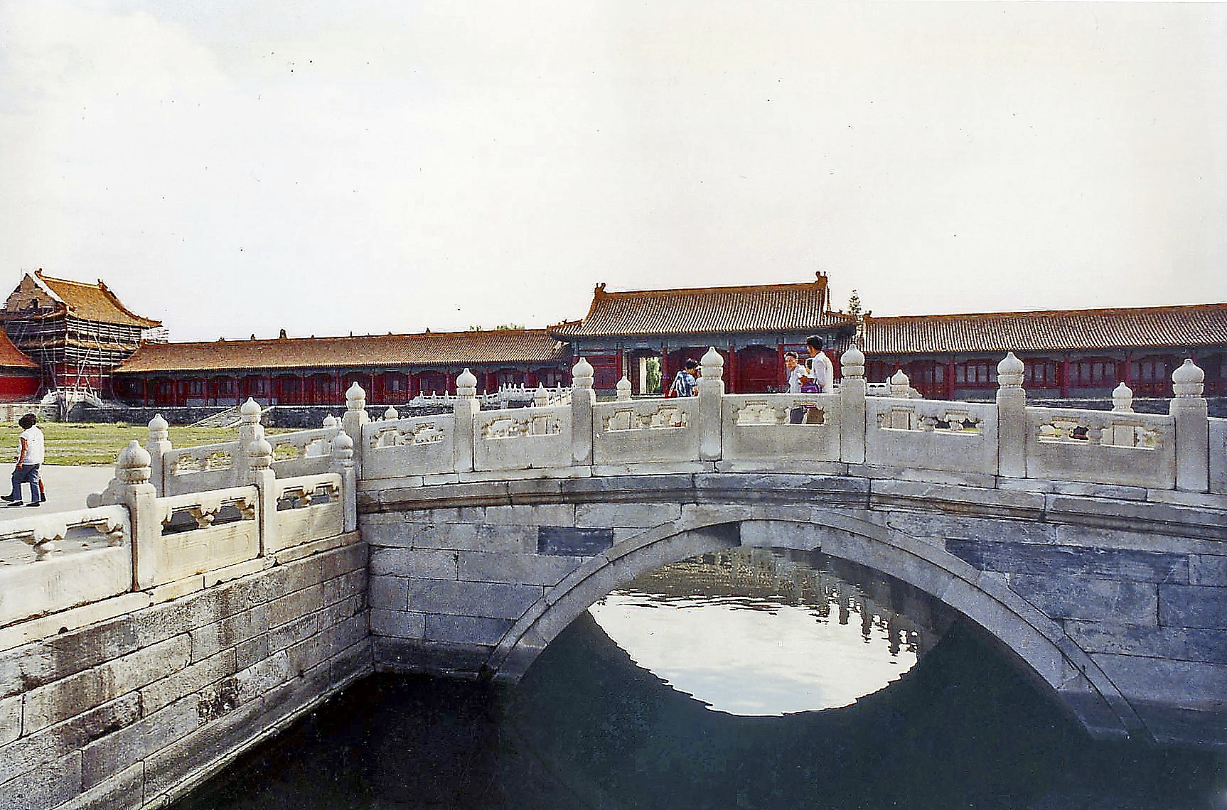 one of the many bridges of the forbidden city