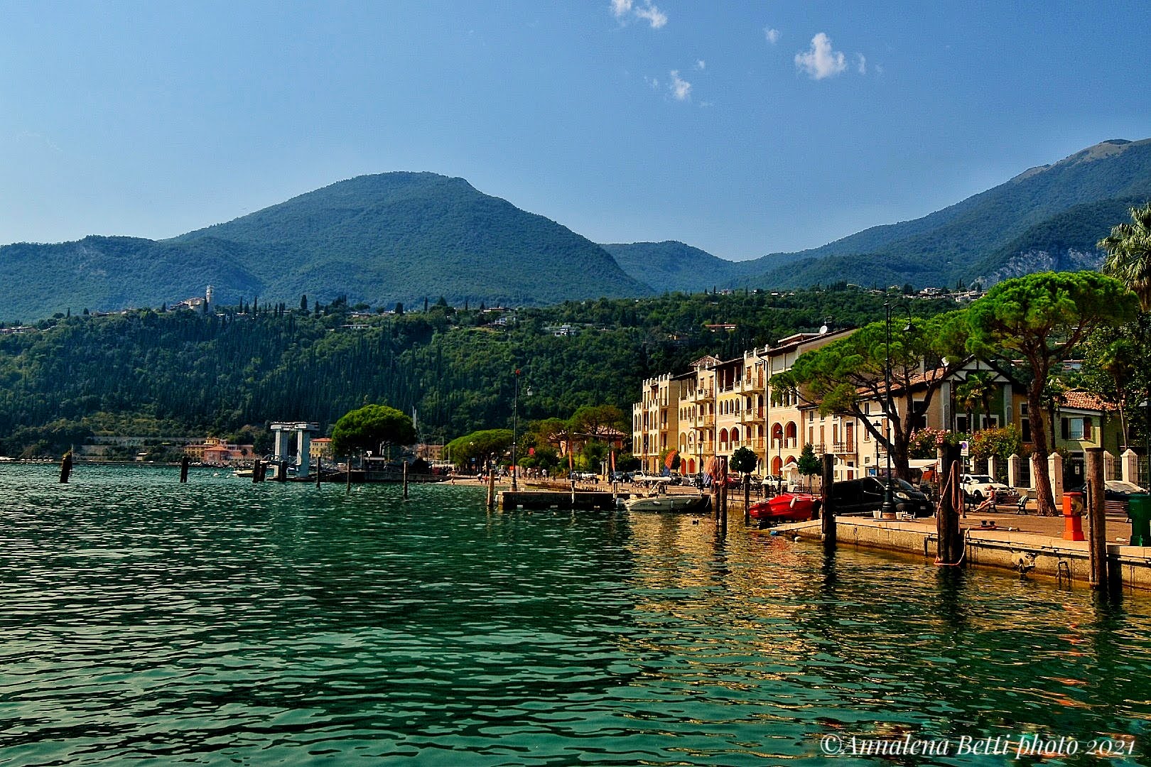 View of Toscolano Maderno on Lake Garda