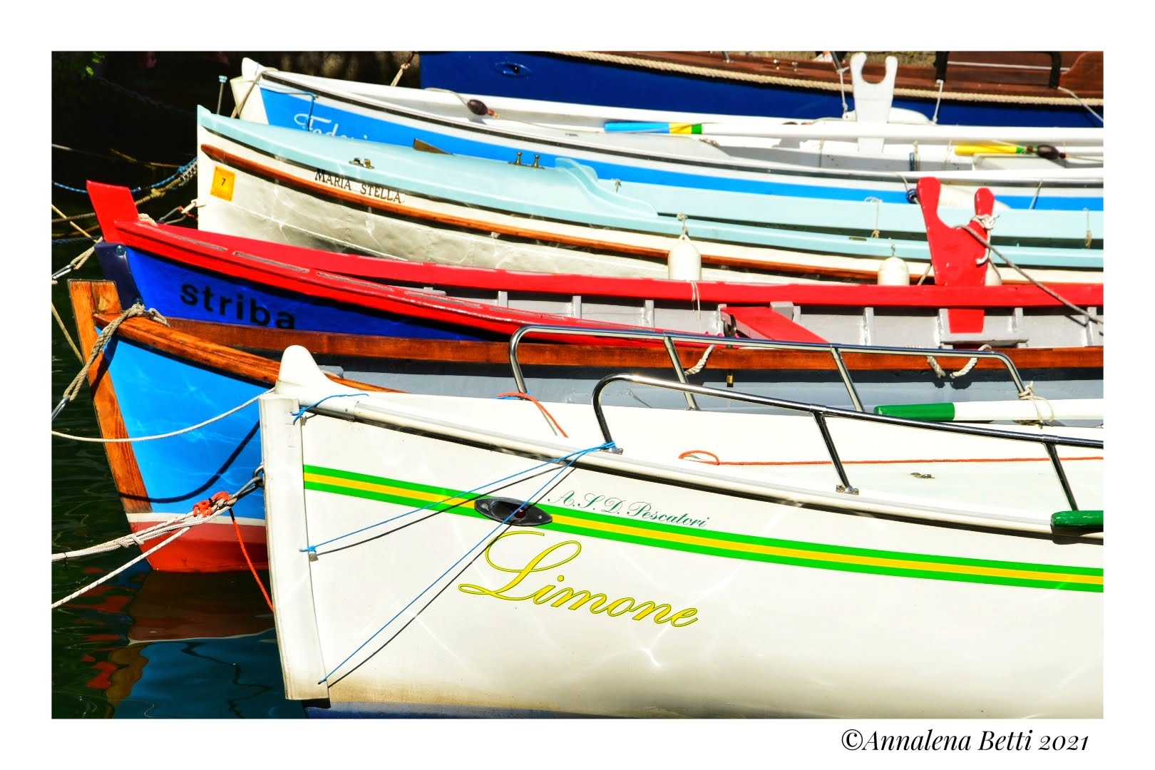 Boats and colors in Limone del Garda