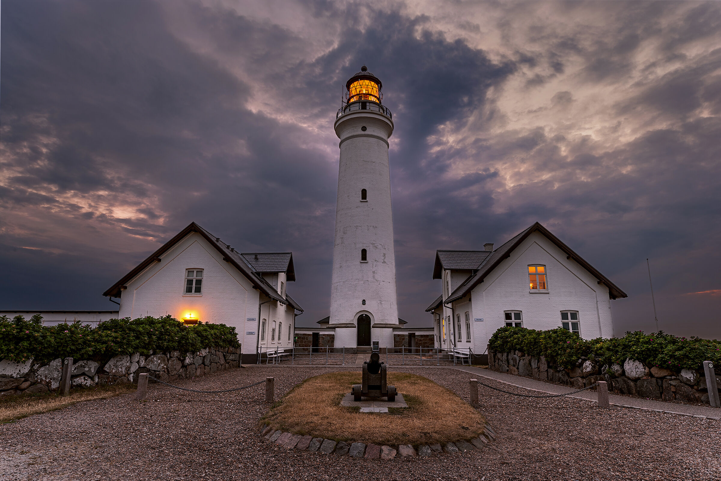 Sera al faro di Hirtshals