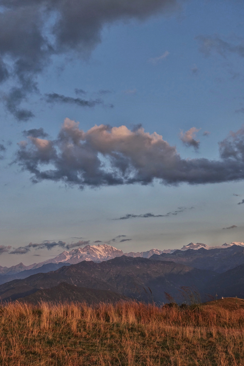 First lights on Monte Rosa