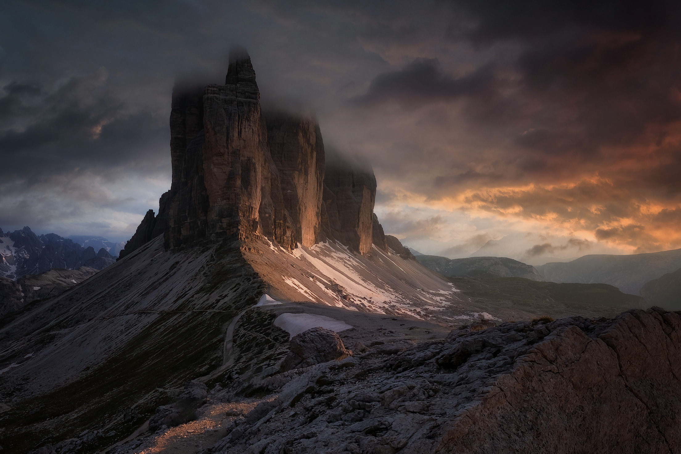 Dramatic Evening in the Dolomites