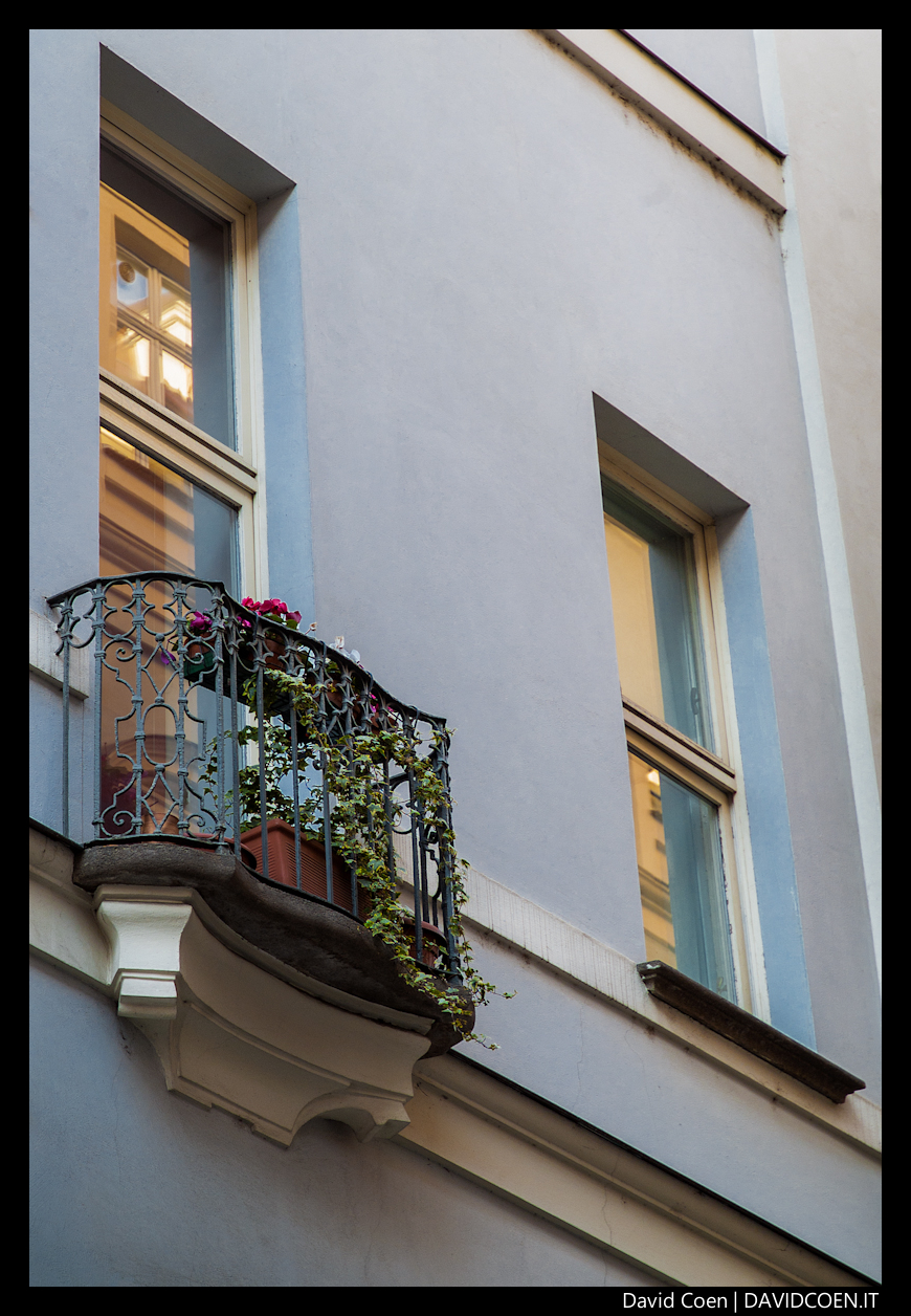 Balcone con fiori