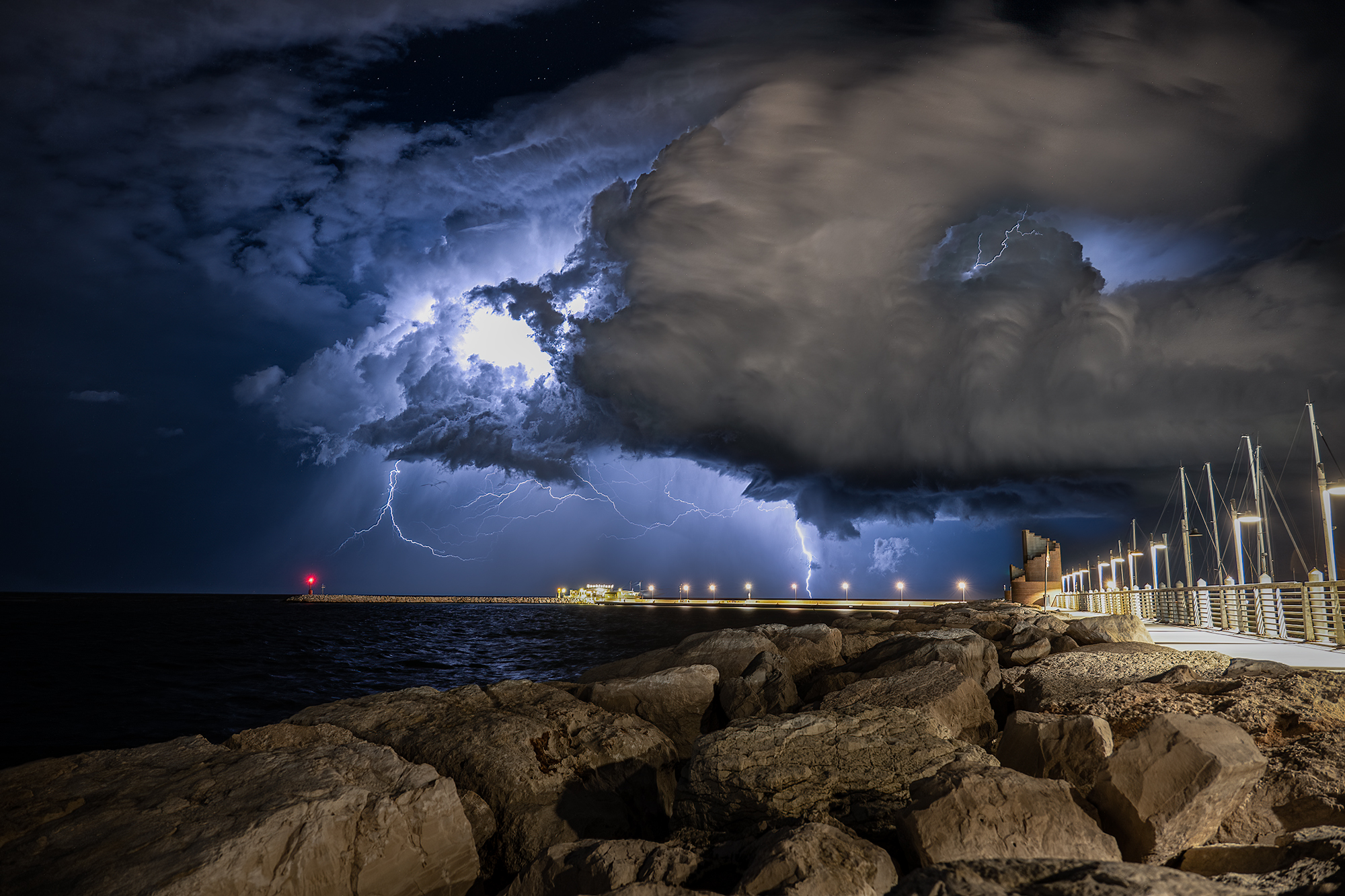 Supercella sull'adriatico