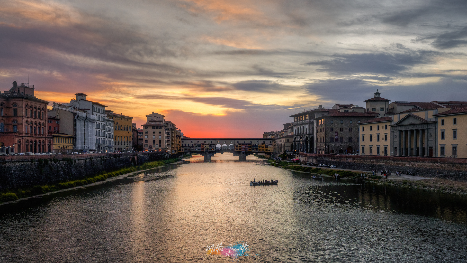 Sunset over Ponte Vecchio