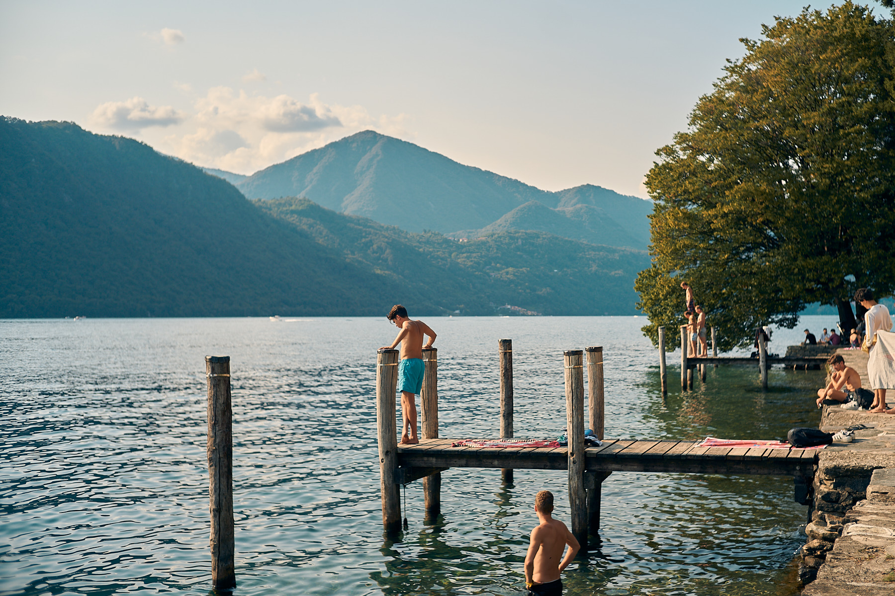 Orta - Bagnanti ( vintage film look )