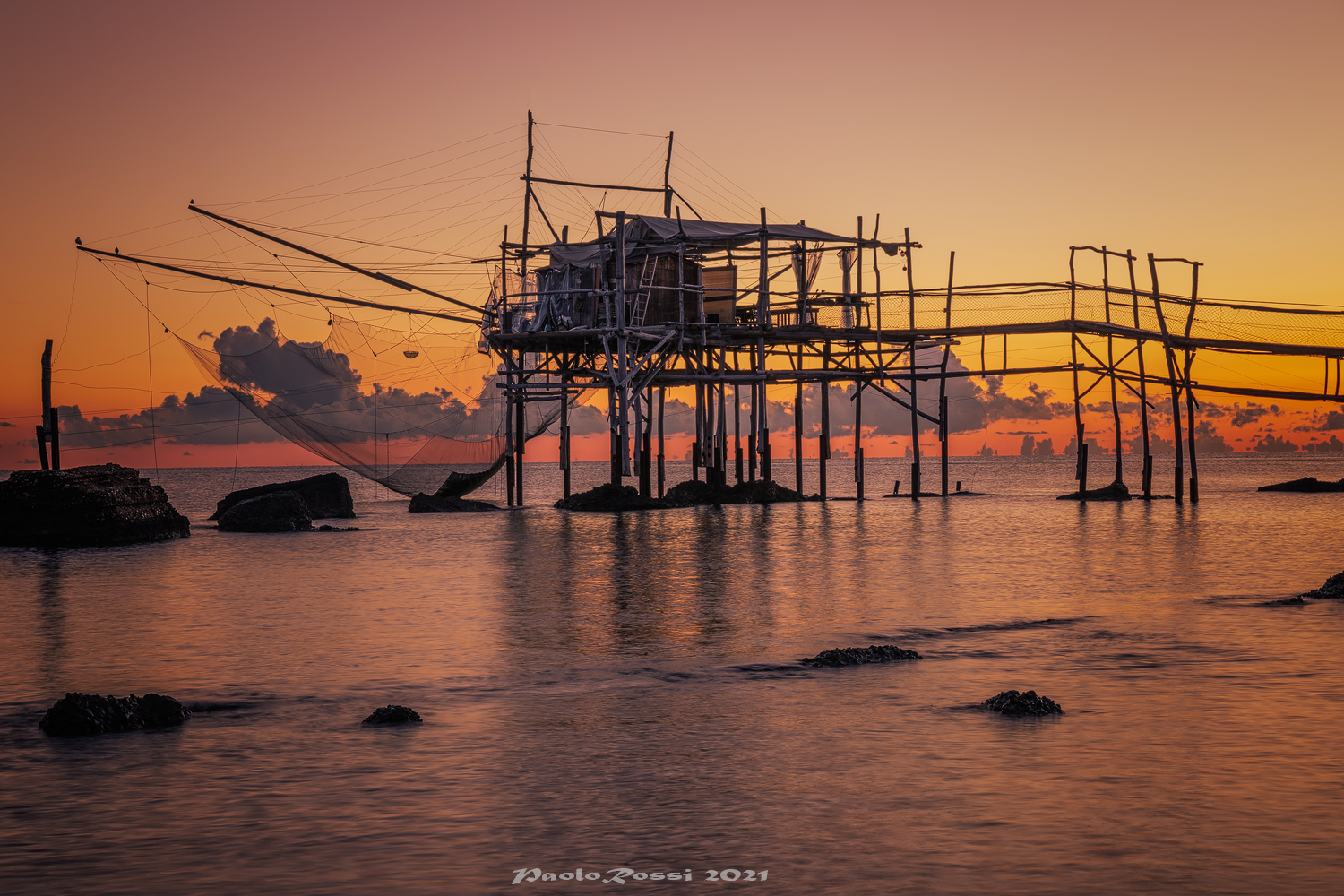 Sunrise at the overflow...