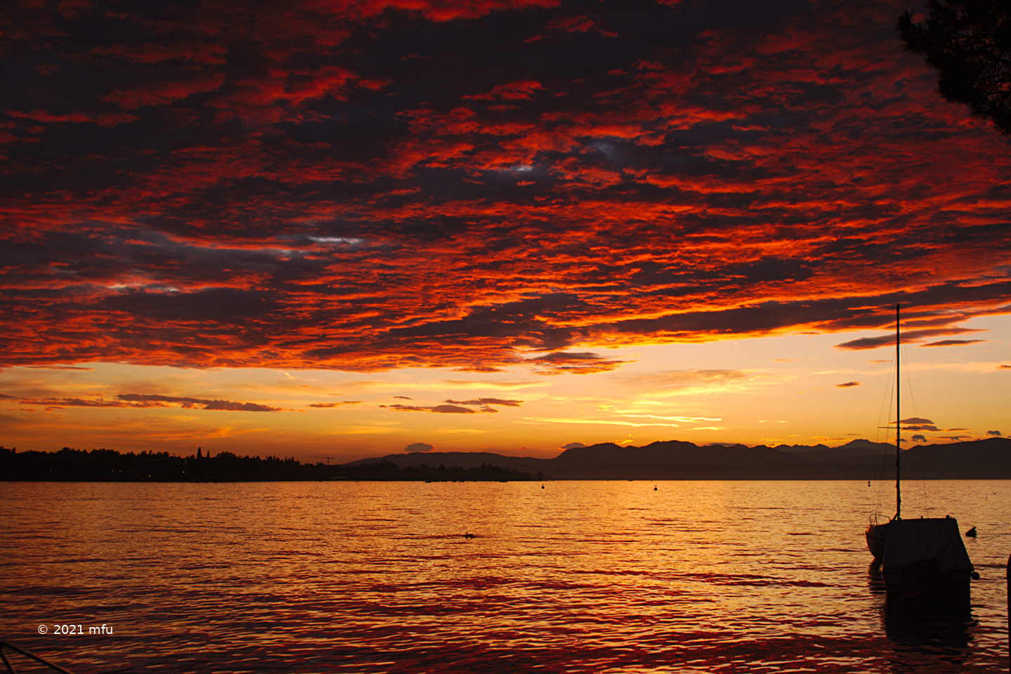 Sunset in Peschiera del Garda