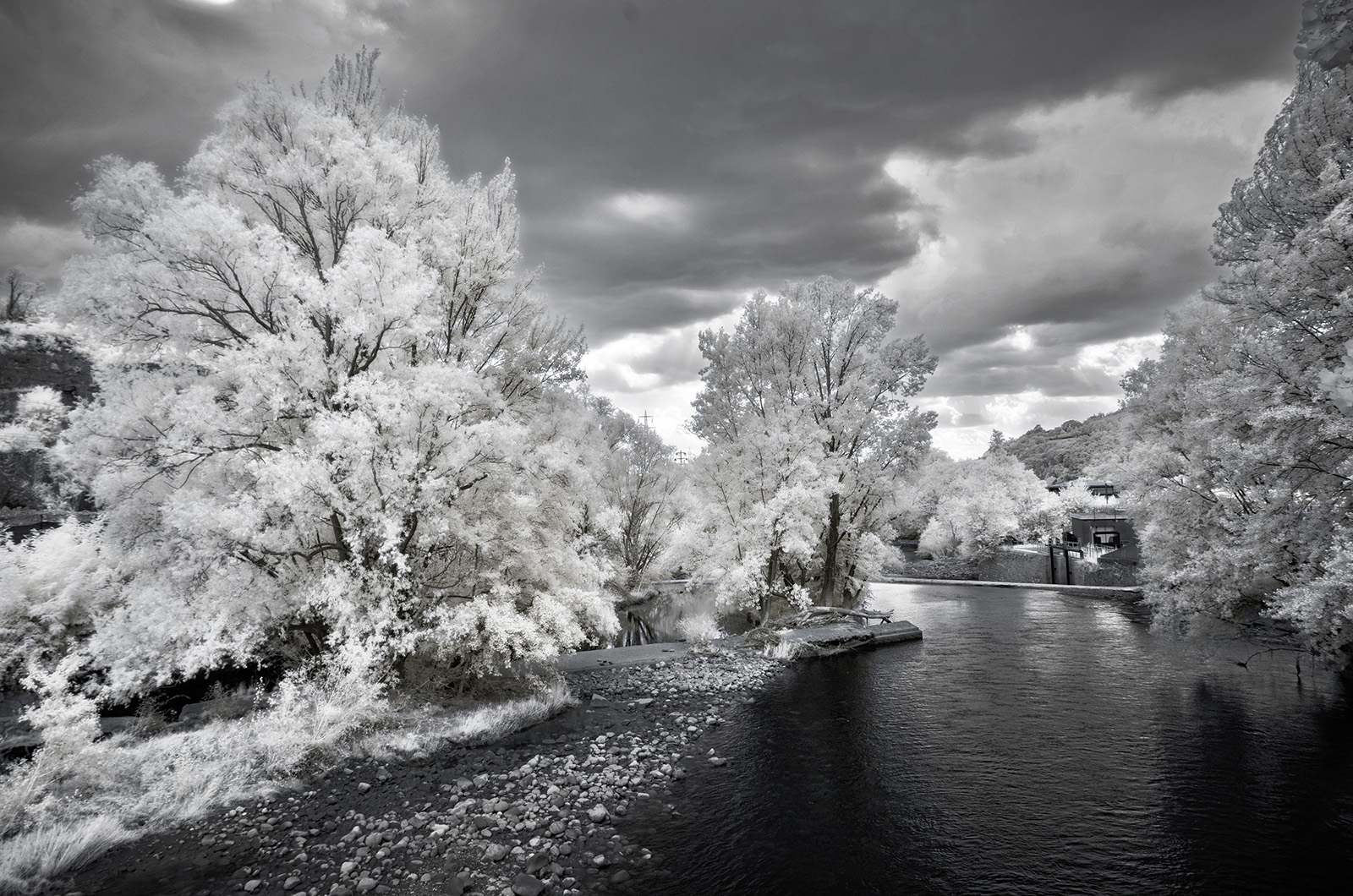 Infrared on the Serio (River)