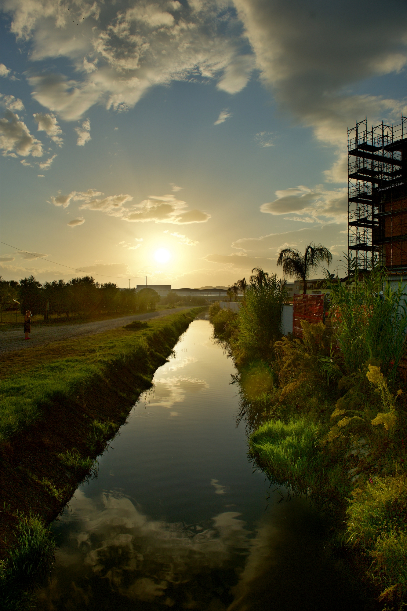 A woman on the stream
