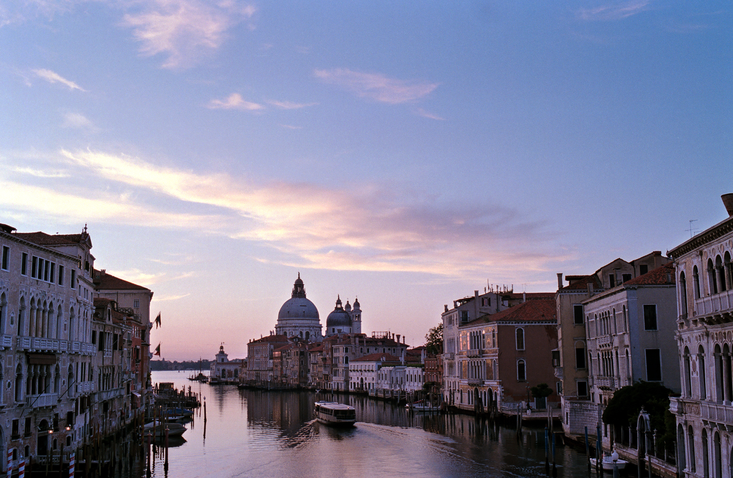 First lights on Venice