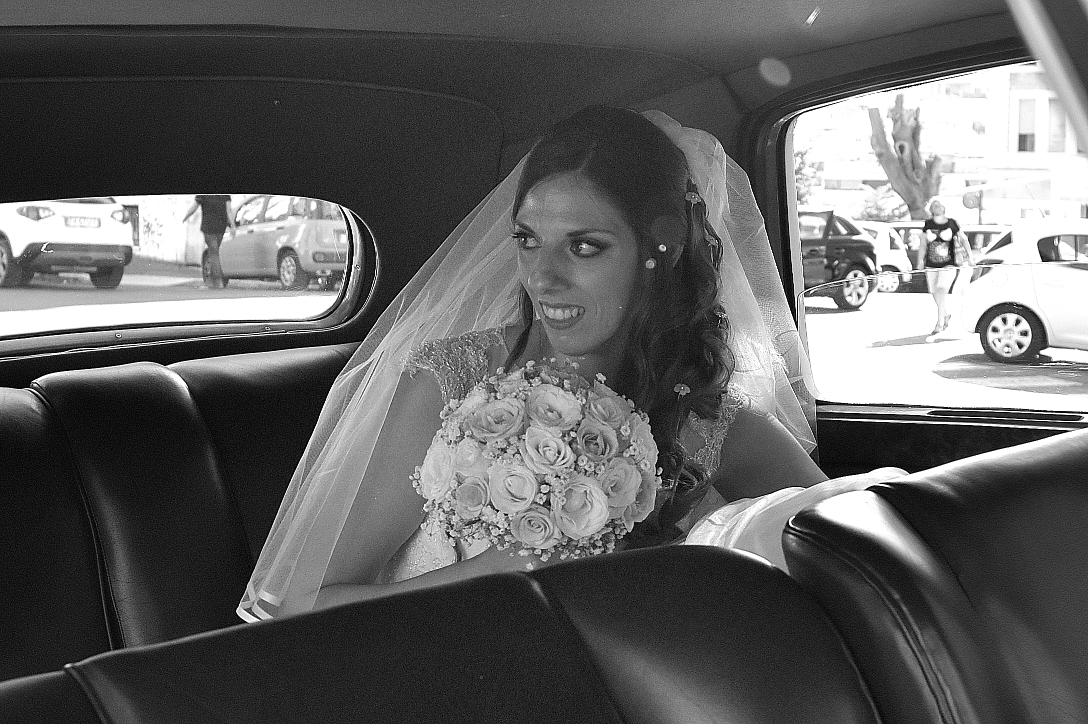 Sposa in auto