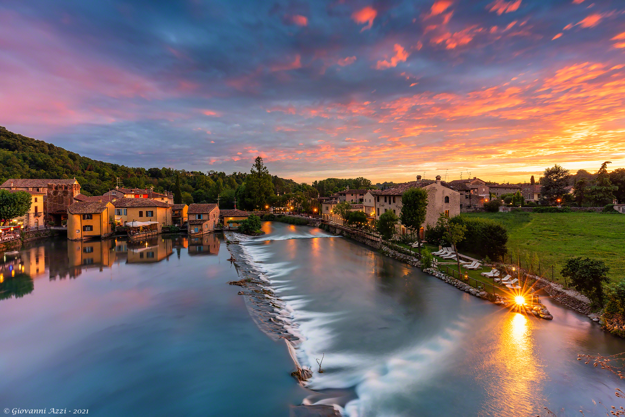 Borghetto at sunset