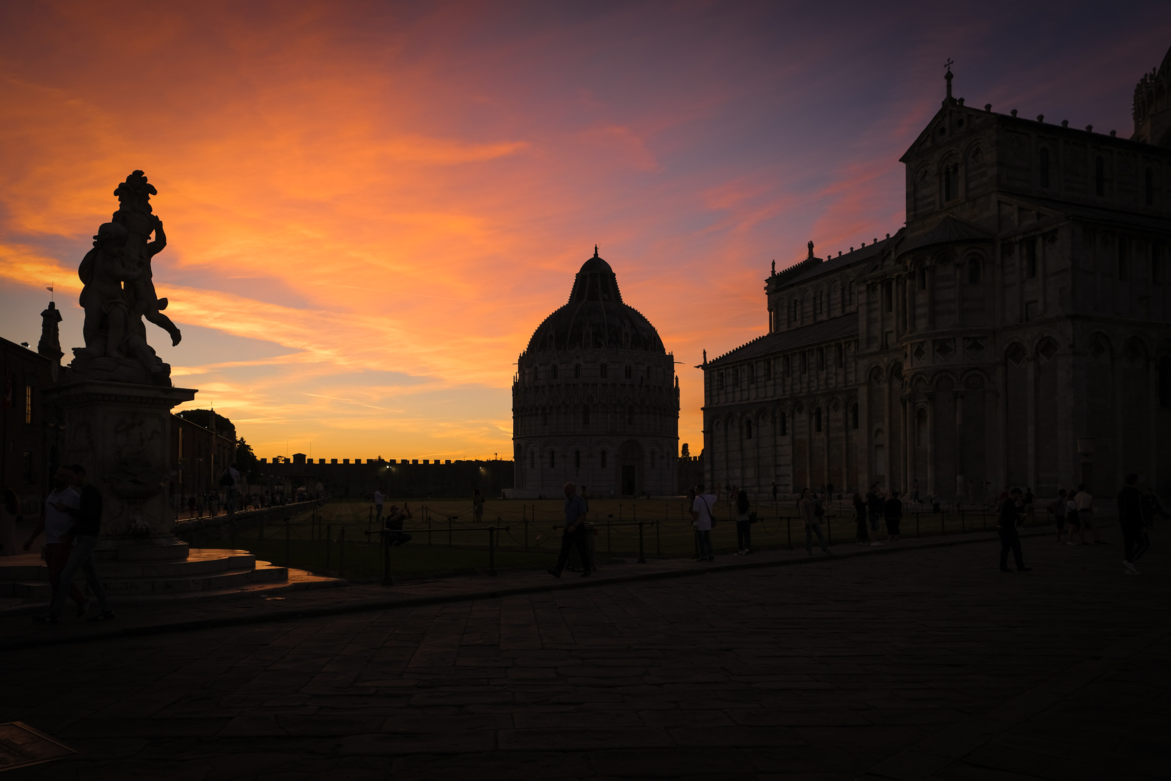 Tramonto da Piazza dei Miracoli