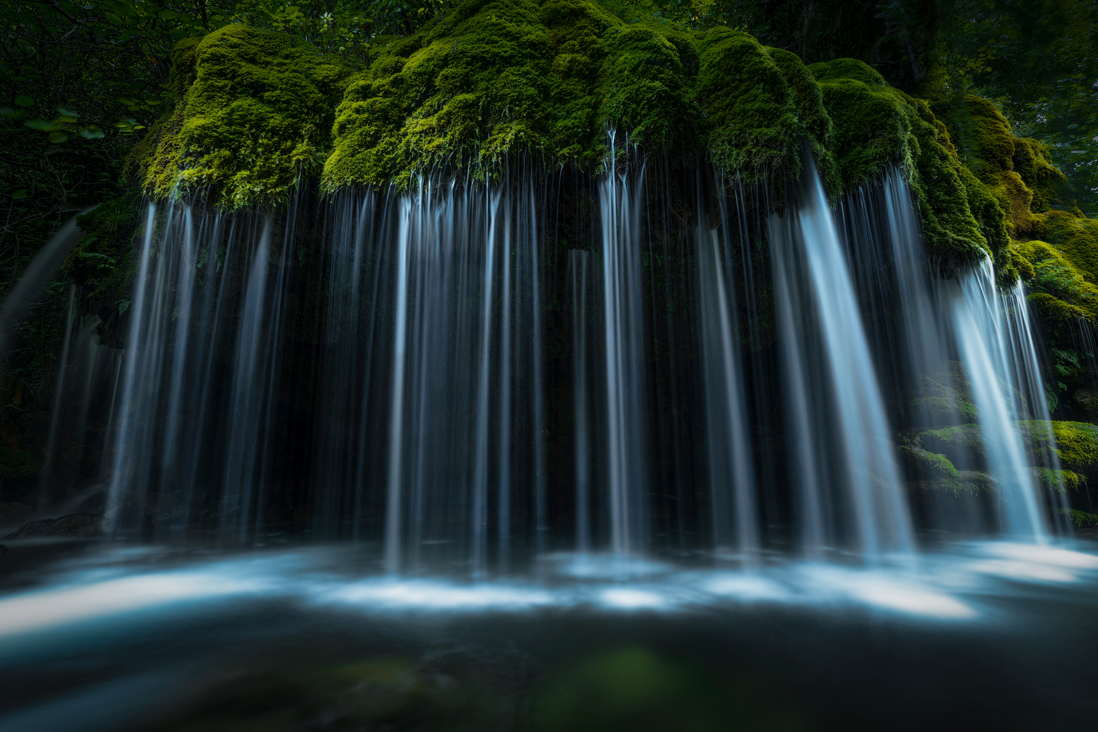 Capelli di Venere, cascata di luce