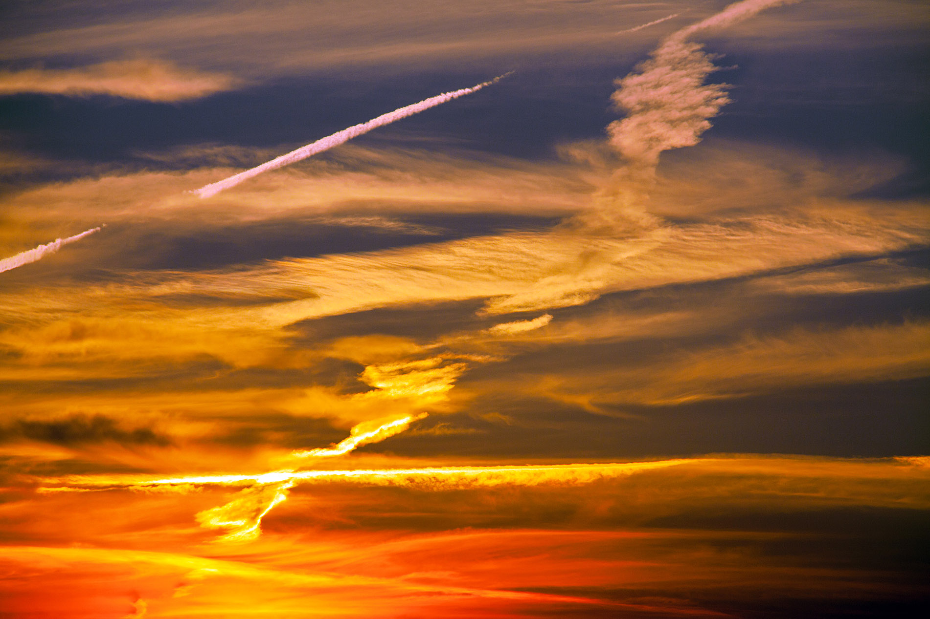 Sunset over the Euganean Hills